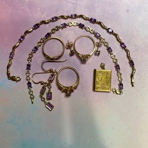 Lot of 10k 12k and 14k jewelry